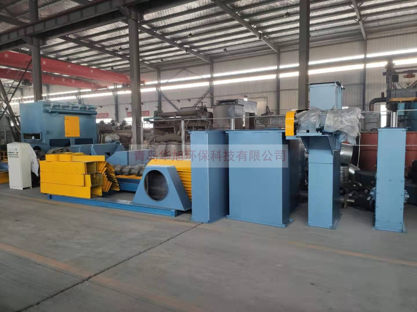 威海榮成客戶訂購的Q6912通過式拋丸機(jī)除塵器及拋丸機(jī)配件