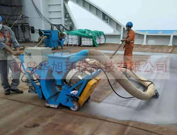 路面拋丸機(jī)清理鋼板鐵銹