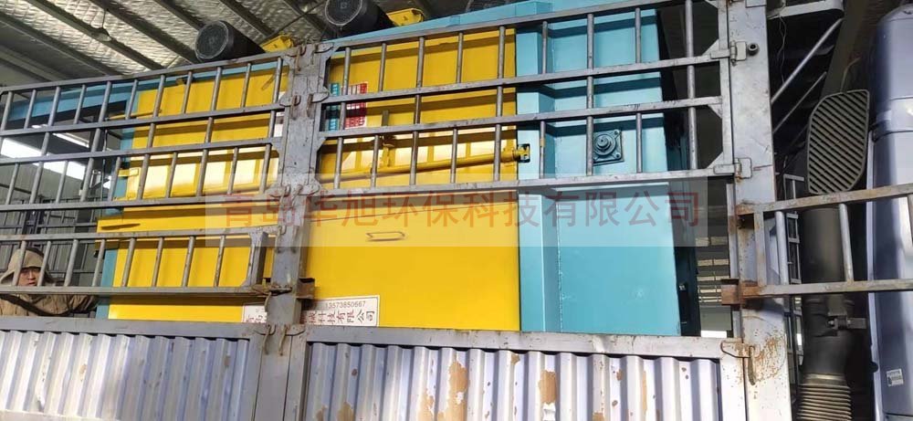 Q3710吊鉤式拋丸機裝車