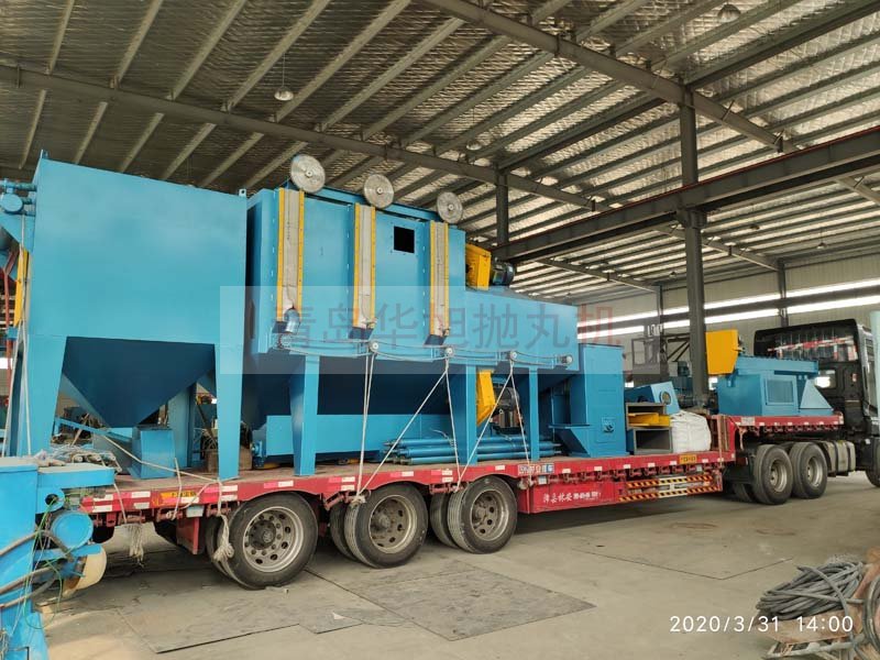 Q6925輥道通過式拋丸機裝車發(fā)貨現場