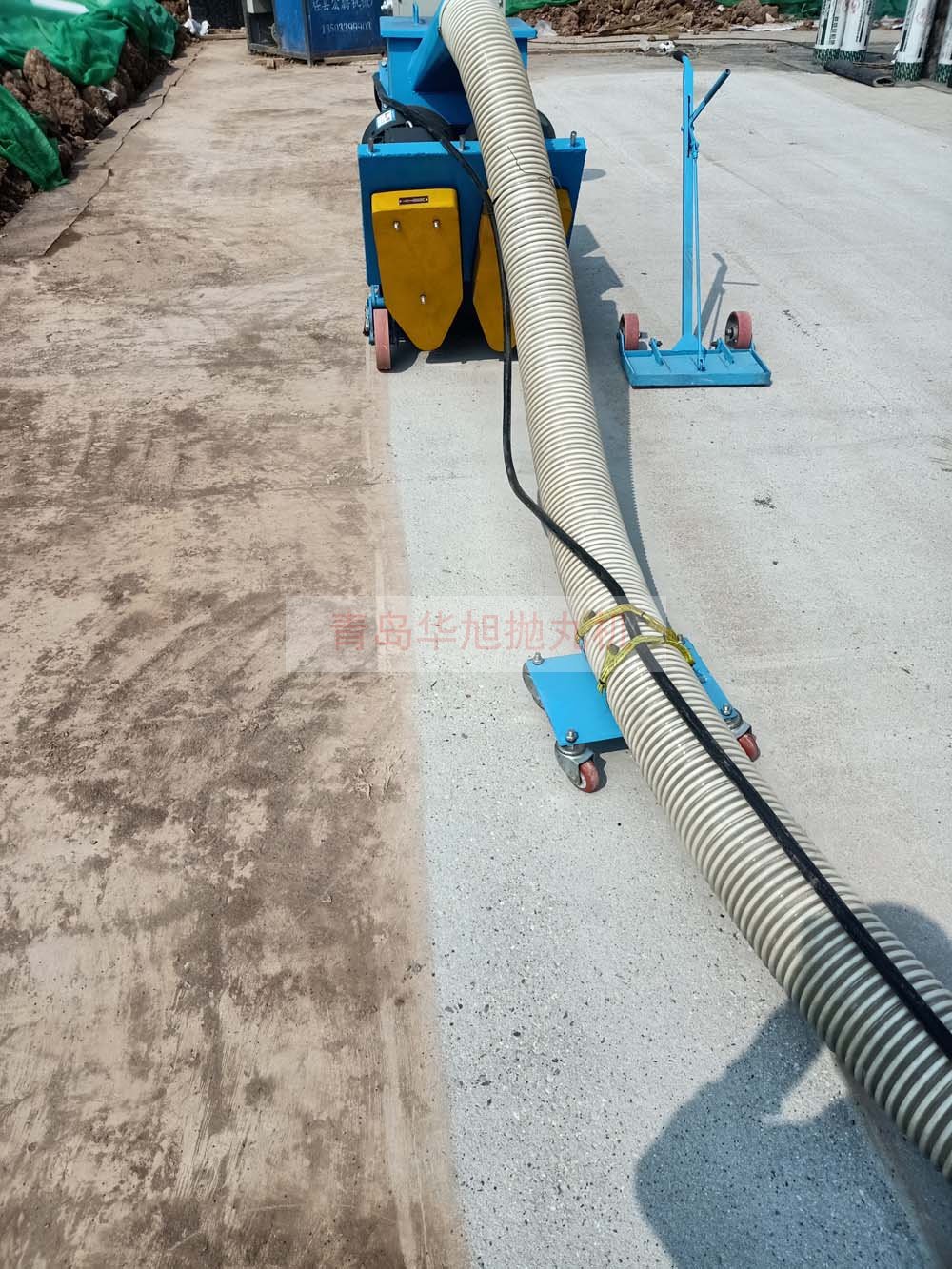 移動式拋丸機(jī)拋丸后的效果對比